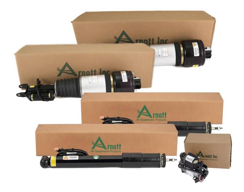 Mercedes Suspension Strut and Shock Absorber Assembly Kit - Front and Rear (with Airmatic and ADS) 211320611380 - Arnott 4001872KIT